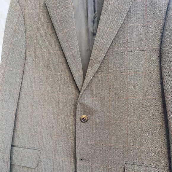NW Burberry London 🇺🇸 Made Plaid Sport Coat Sz 40R - Picture 1 of 12